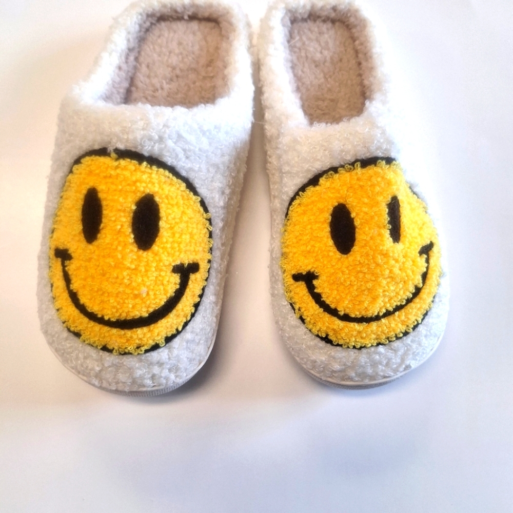Smiley face slippers -  New in package